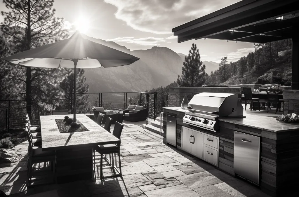 high-end outdoor kitchen colorado
