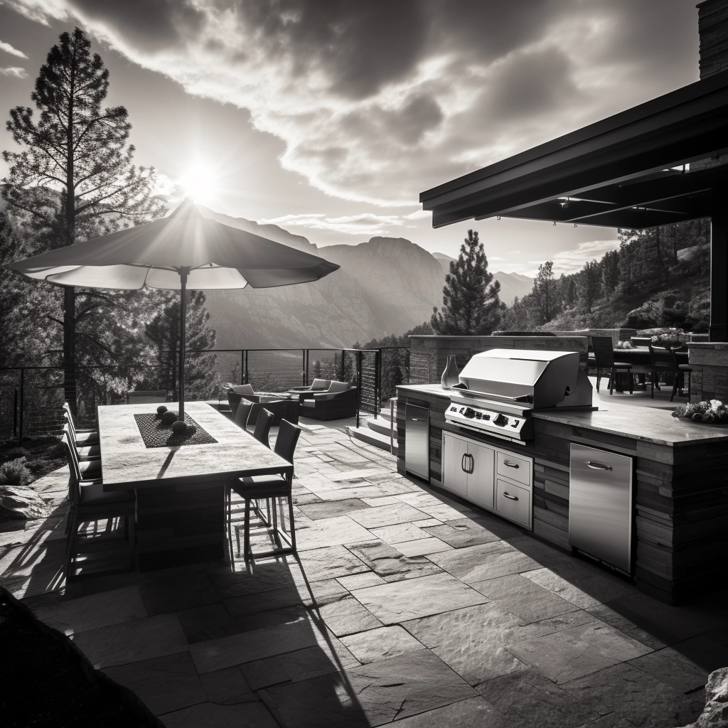 high-end outdoor kitchen colorado