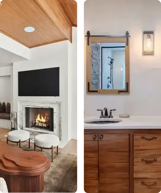 Custom-home-remodeling-with-living-room-fireplace-and-bathroom-vanity Custom home remodeling with living room fireplace and bathroom vanity
